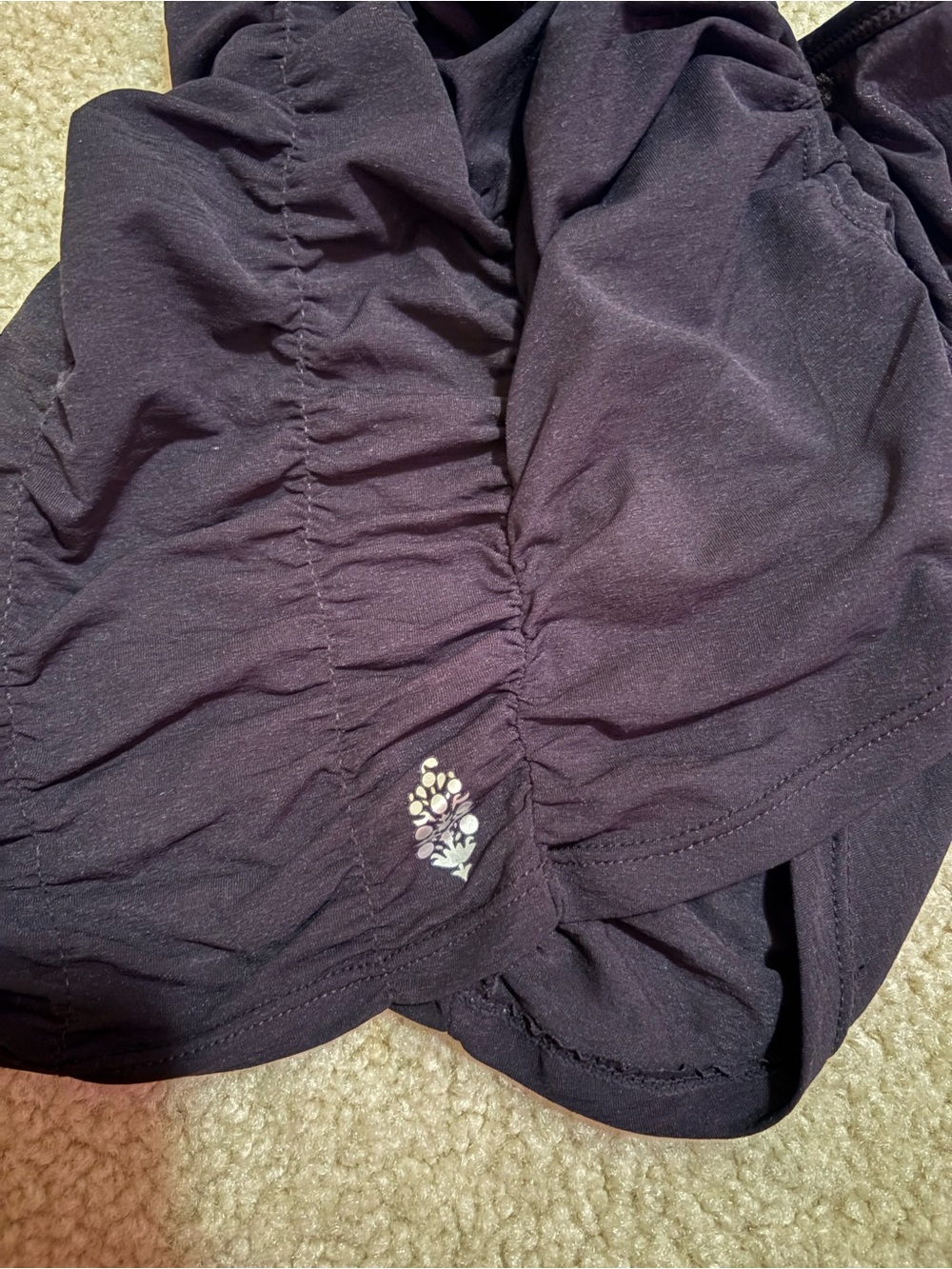 Free People Black Ruched Racerback Tank - Picture 4 of 4